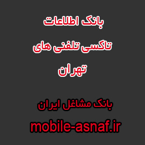 اطلاعات تاکسی تلفنی های تهران