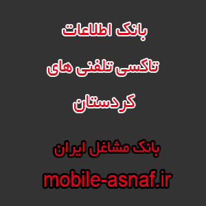اطلاعات تاکسی تلفنی های کردستان