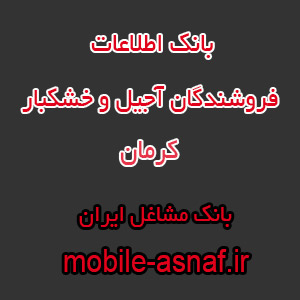 اطلاعات فروشندگان آجیل و خشکبار کرمان