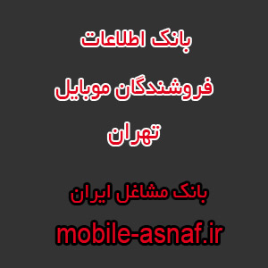 اطلاعات فروشندگان موبایل تهران
