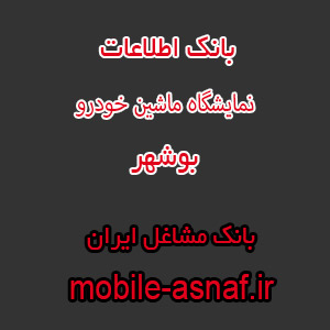 اطلاعات نمایشگاه ماشین خودرو بوشهر